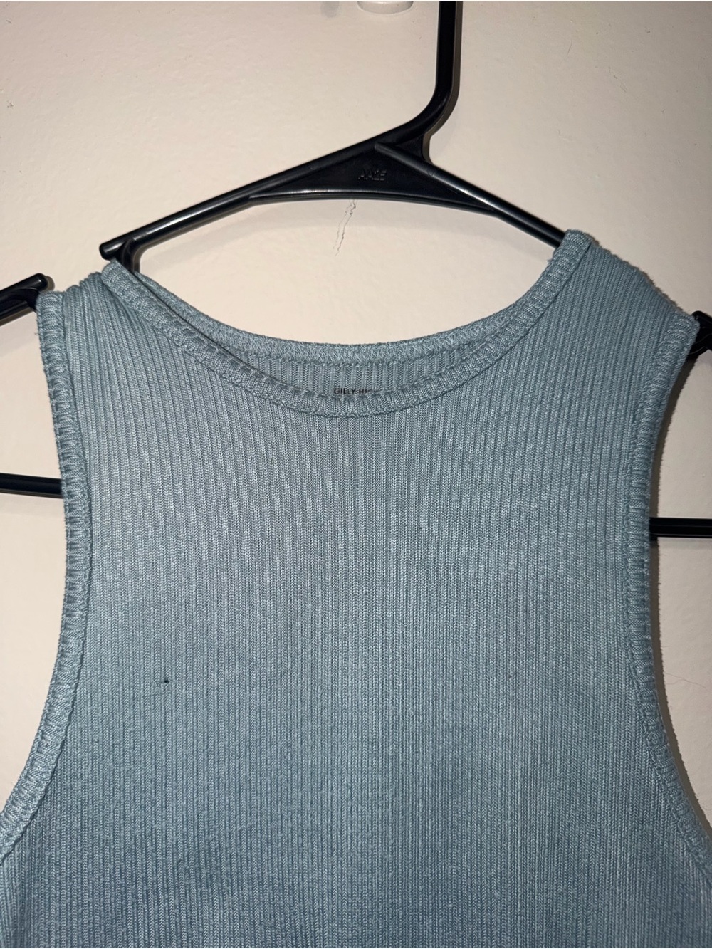 Gilly Hicks Corset Hem Ribbed Racerback Crop Tank - Picture 6 of 8
